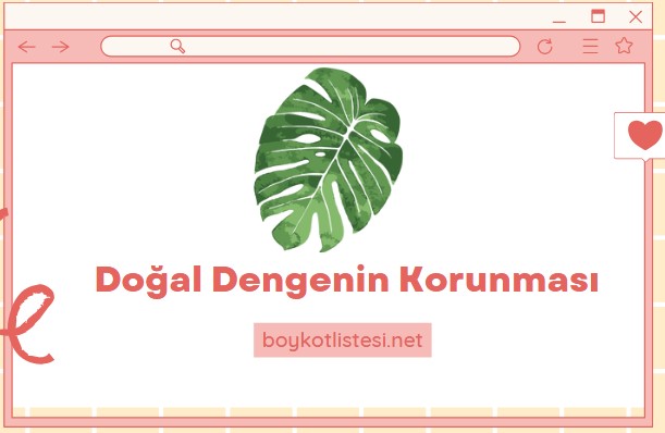 Doğal Dengenin Korunması